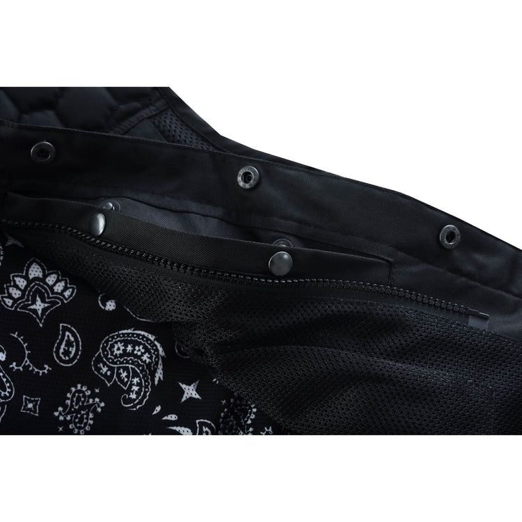 Mesh Heat Men's Black Mesh Textile Vest