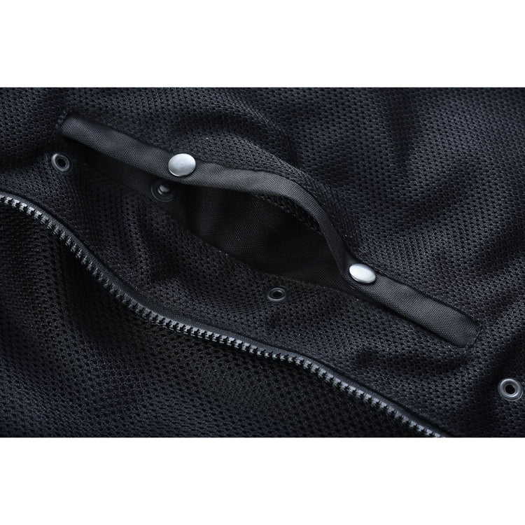 Men's Black Mesh Textile Vest with White Paisley Liner