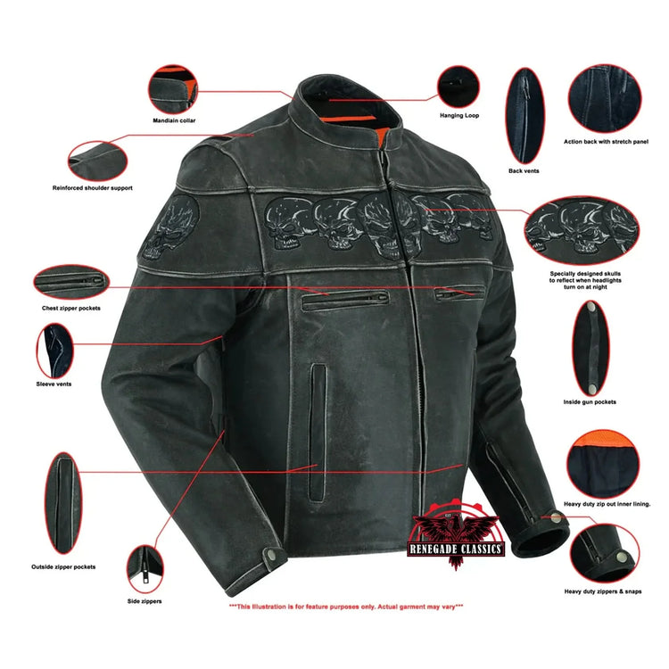 Men's Exposed Motorcycle Jacket