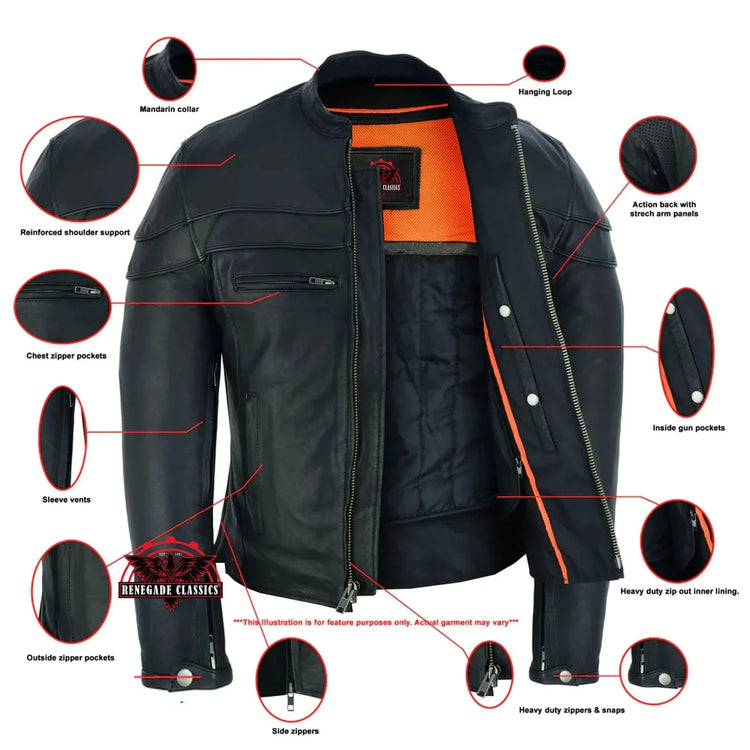 Men's Tall Sporty Scooter Jacket – Naked Cowhide