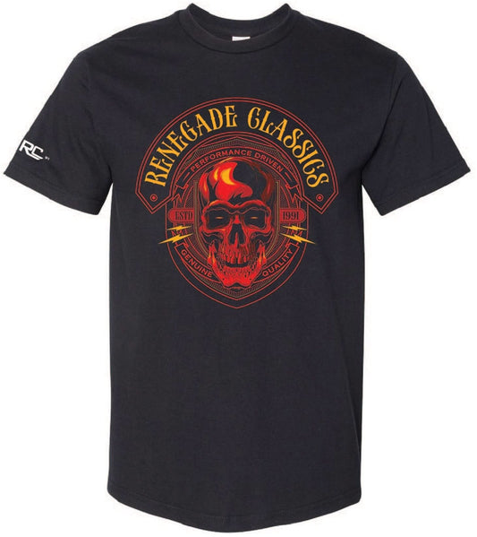 RC RENEGADE CLASSICS RED SKULL TSHIRT
