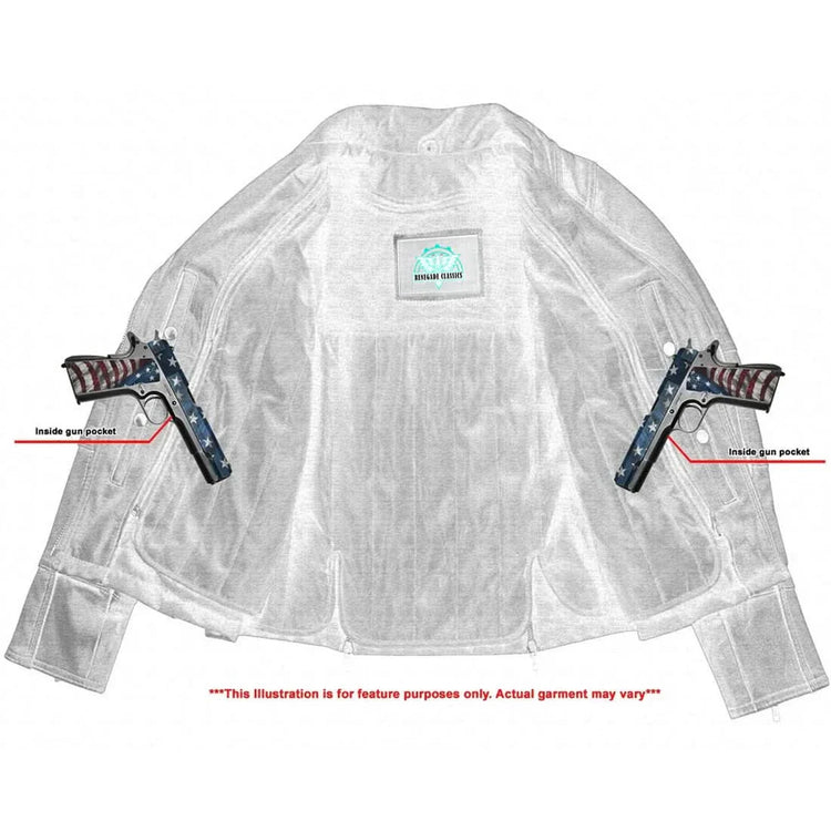 Men's Lightweight Drum Dyed Naked Lambskin Crossover Scooter - Black