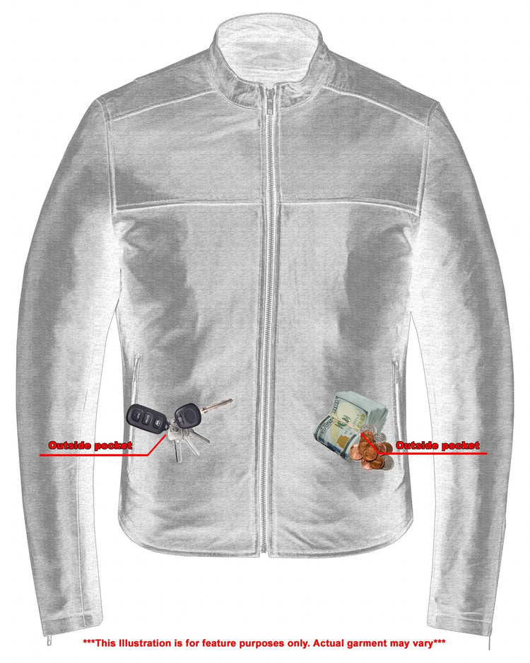 Wanton Men's Fashion Lambskin Leather Jacket –Black