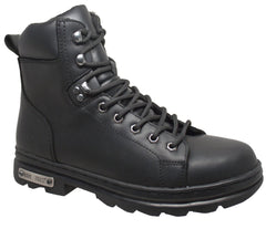 Burntread 6" Men's  Leather  Motorcycle  Boots