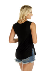 Women's Rock Star Lace-Up Tank Top