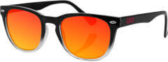 EZNV3 NVS Sunglass, Black Gradient Frame Smoked Crimson Mirrored len