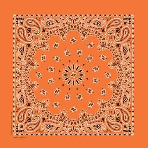 NT444 Bandana Paisley Orange