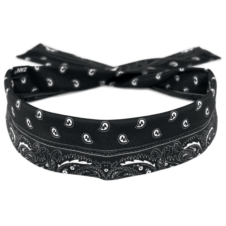 DP11 Cooldanna® Polyester, Black Paisley
