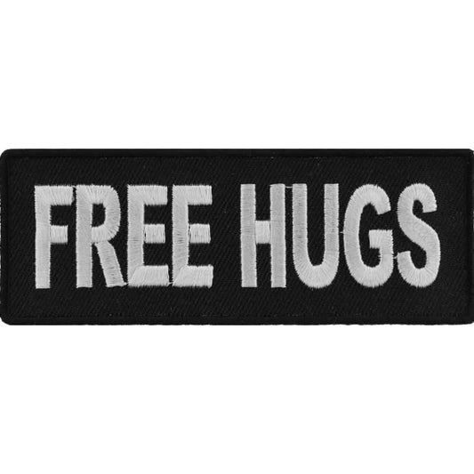 P342 Free Hugs Naughty Iron on Patch