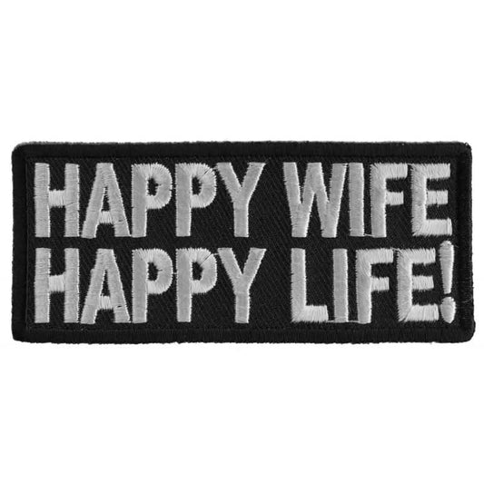 P156 Happy Wife Happy Life Patch