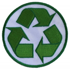 P543 Recycle Sign Novelty Iron on Patch