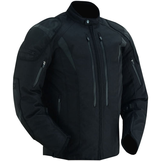 Men's Blast Black Micro Mesh Motorcycle Jacket – Ventilated