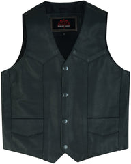 Kids Traditional Style Plain Side Vest