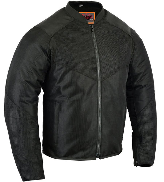 Men's Ventilated Mesh Motorcycle Jacket – Sporty, All-Season