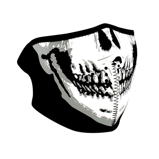 WNFM2H ZAN® Half Mask- Neoprene- Skull Face