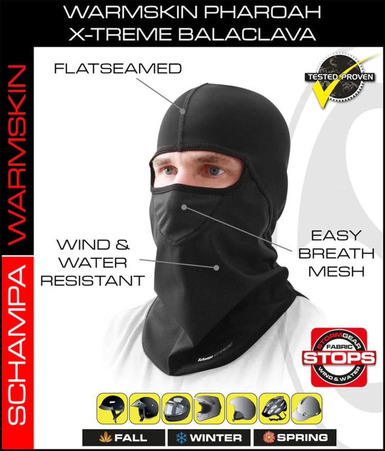 BLCLV11 Pharoah Deluxe II Balaclava- StormGear Botton- WarmSkin Top