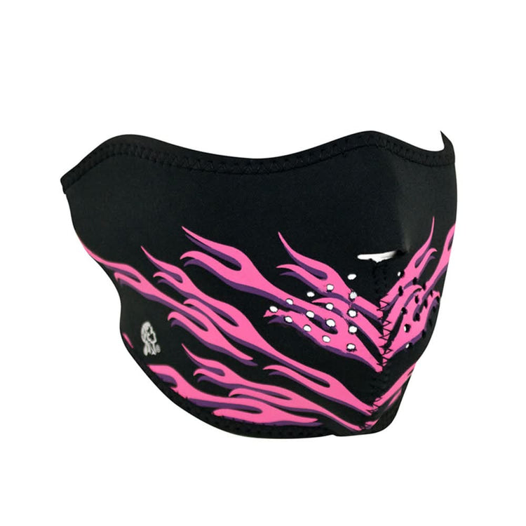 WNFM54H ZAN® Half Mask- Neoprene- Pink Flames