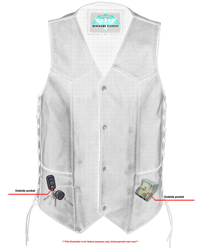 Men's Gold Traditional Vest - Black