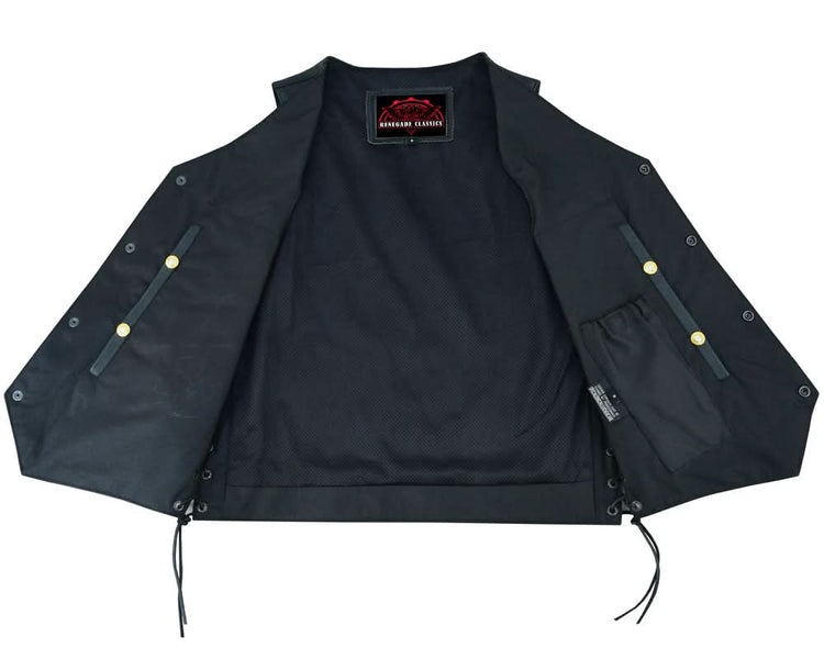 Men's Gold Traditional Vest - Black