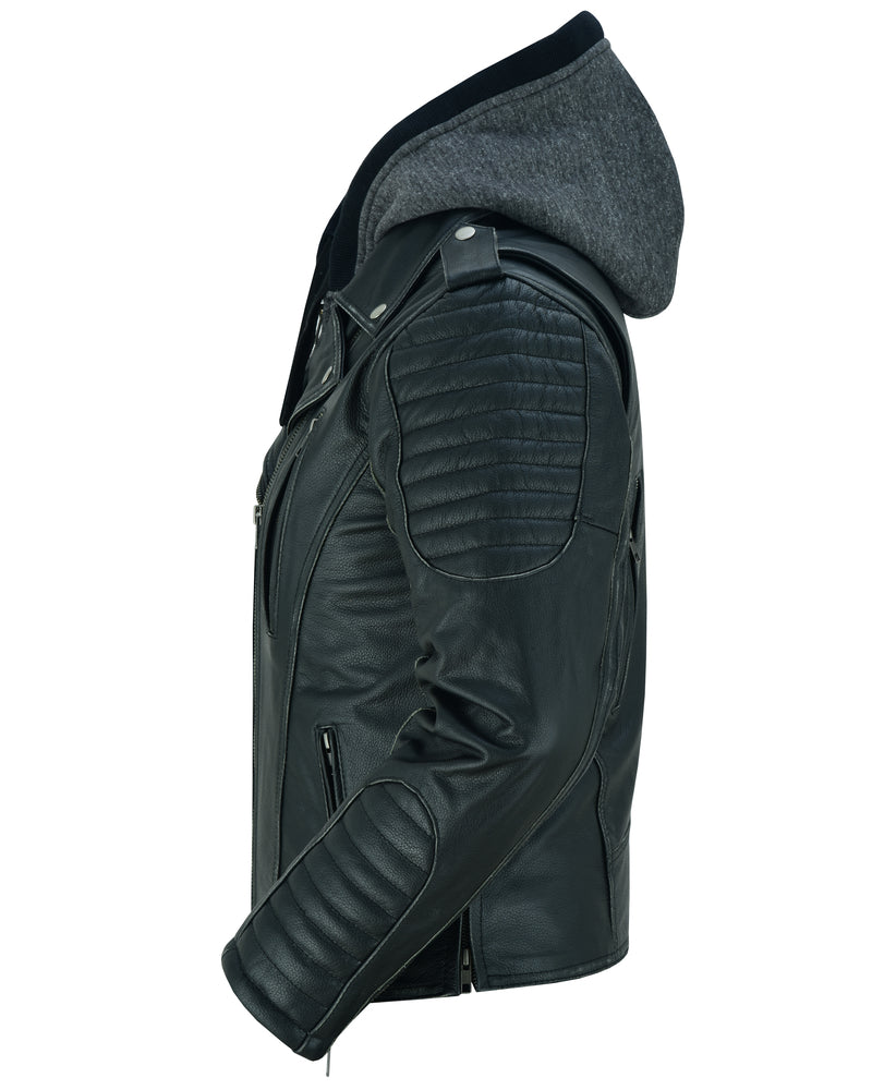 Rush Charm Women's Premium Cowhide Moto Jacket