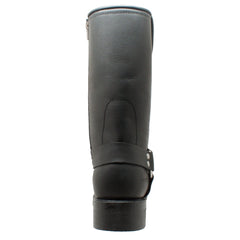 StormGuard Men's black Leather biker boots