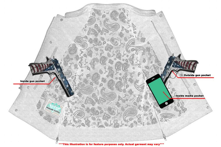 Men's Gold Rush Black Leather Vest - Yellow Stitching