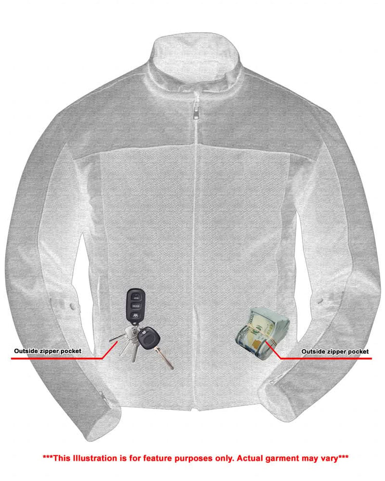 Cross Wind Men's Mesh Jacket – Black