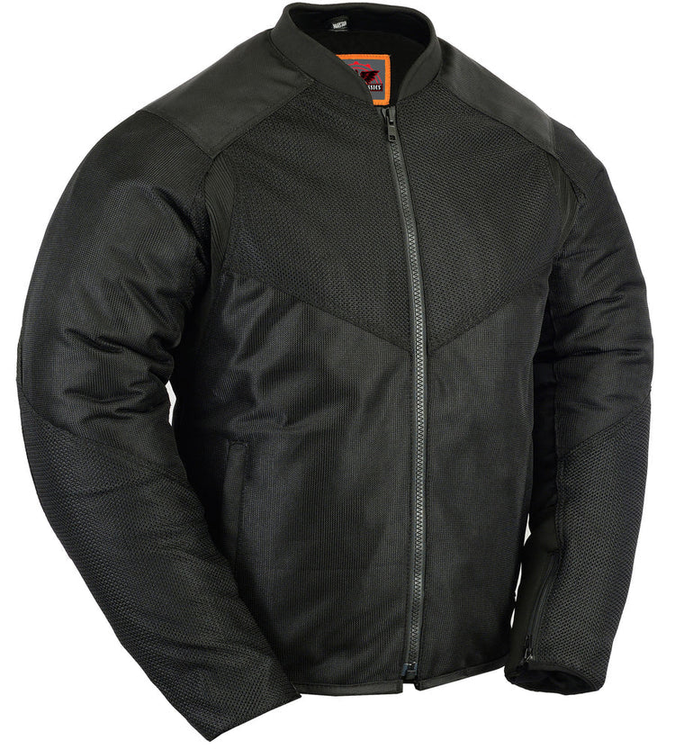 Men's Ventilated Mesh Motorcycle Jacket – Sporty, All-Season
