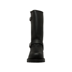 Shadowstep Men's Black leather motorcycle boots