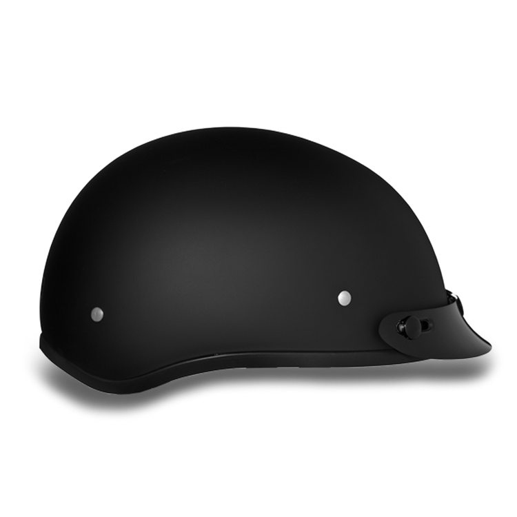 D1-B DOT Approved Daytona Skull Cap Helmet – Dull Black