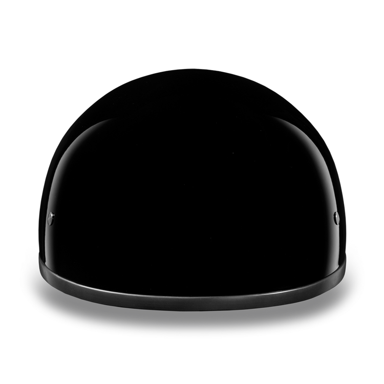 D1-ANS D.O.T. DAYTONA SKULL CAP W/O VISOR - HI-GLOSS BLACK