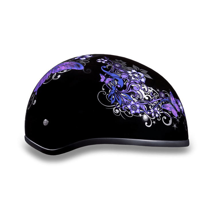 D6-B D.O.T. DAYTONA SKULL CAP - W/ BUTTERFLY