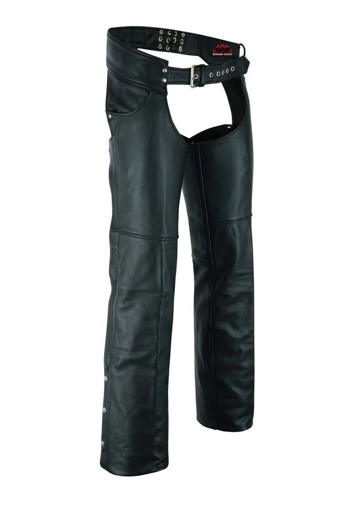 Tall Classic Leather Chaps with Jeans Pockets
