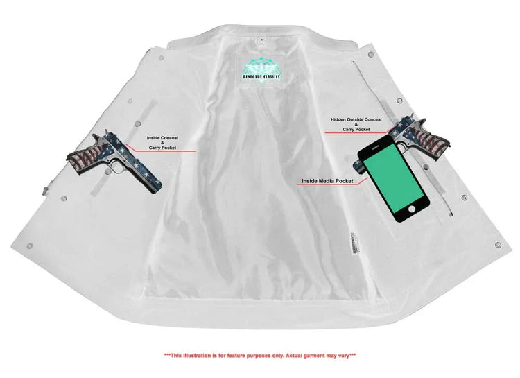 Blackhawk Scoop Collar Men's Motorcycle Vest - Smart Access Pocket & Hidden Zipper