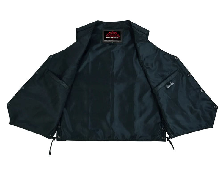 Men's Side Lace Economy Vest - Black