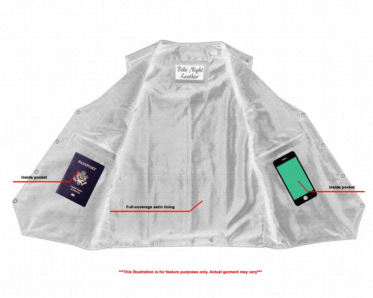 Men's Plain Side Economy Vest - Black