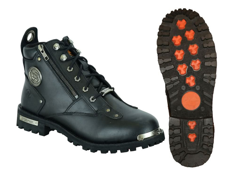 Men's 6'' Side Zipper Plain Toe Boot