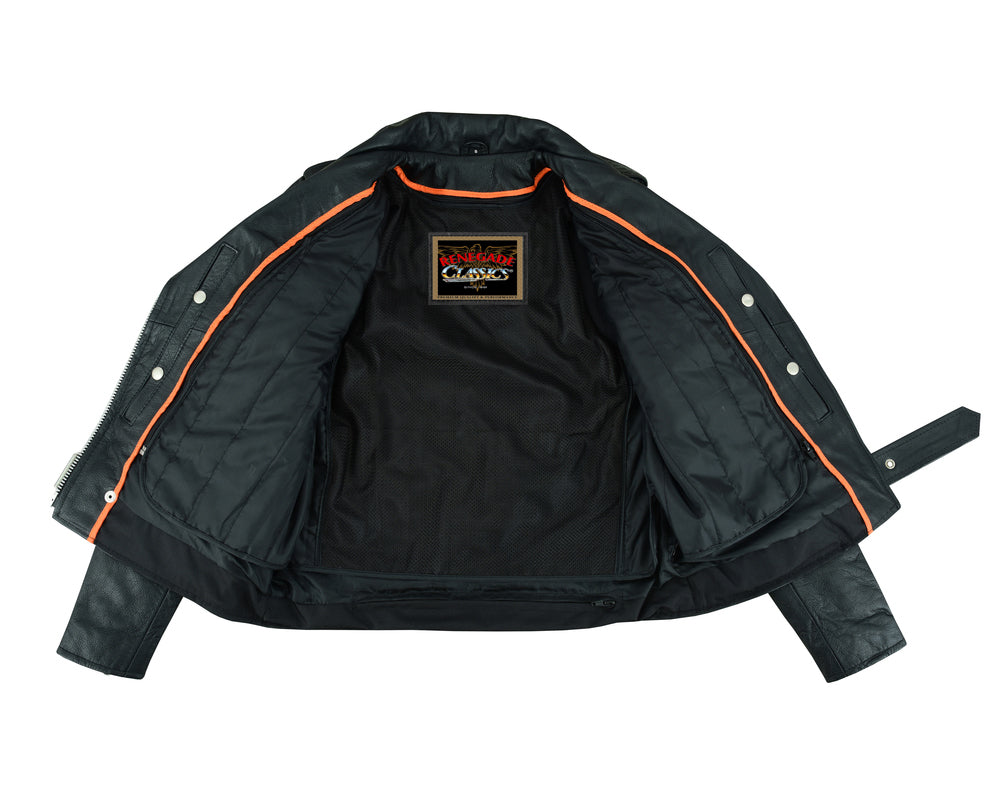 SpeedMoto Women's Leather Motorcycle Jacket