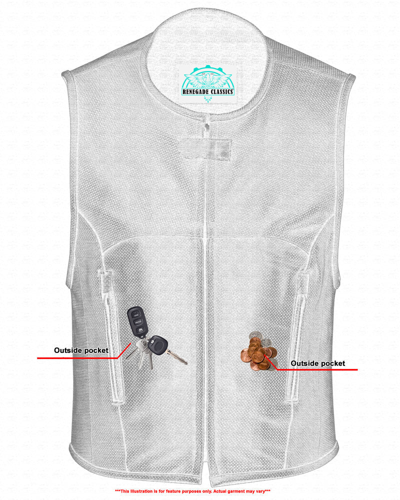 Men's Updated Perforated SWAT Team Style Vest - Black