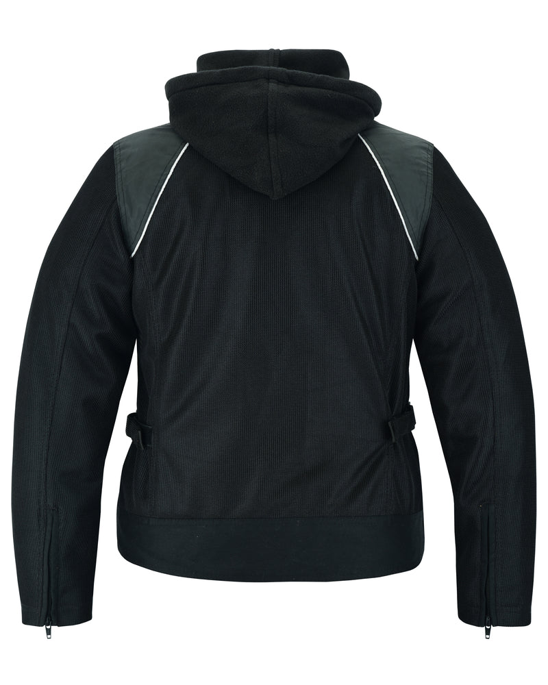 Darkstream Women's Mesh  Motorcycle Jacket - Black/ Black Tone Reflective